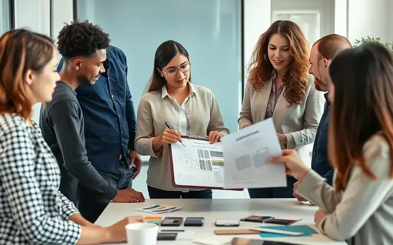 Professional painting team at work